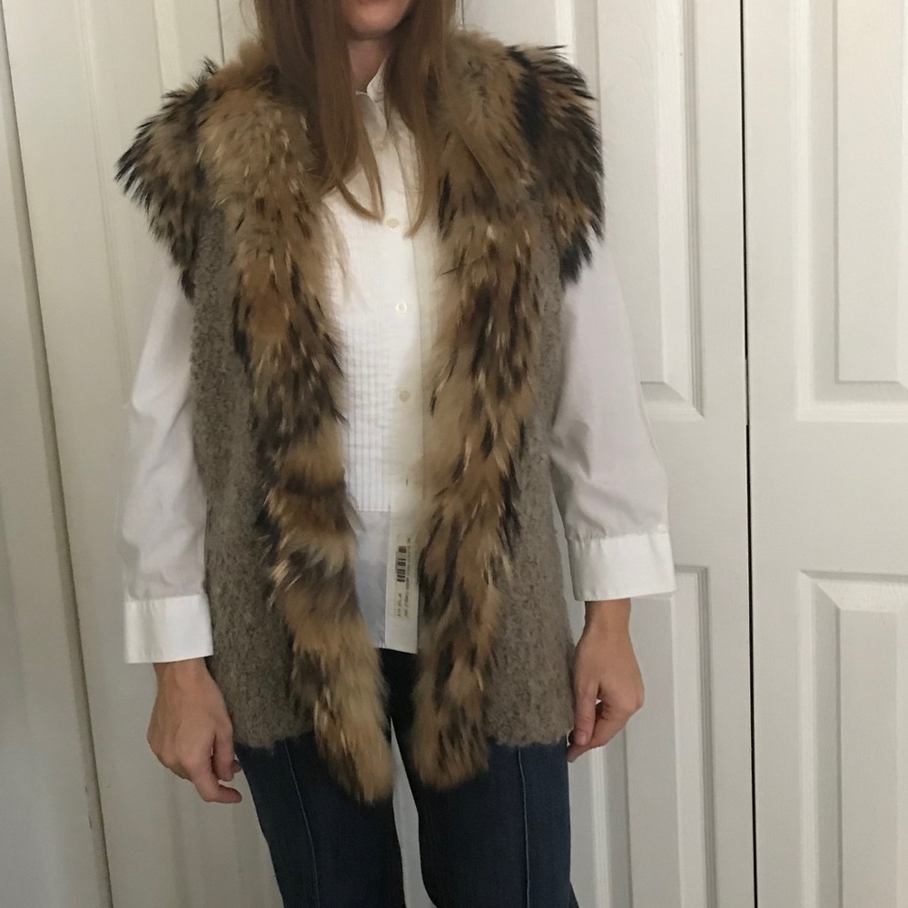 🎁🎉SALE Superb fox fur vest